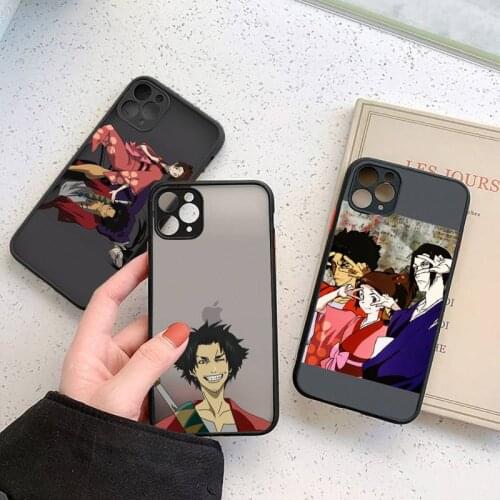 Samurai Champloo anime Phone Case Matte Transparent for iPhone 7 8 11 12 s mini pro X XS XR MAX Plus coque