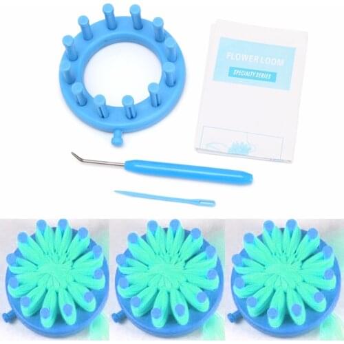 For Hat Scarves Make EMBELLISHMENTS Loom Set Knitter Knitting Flower Loom Kit MAY4