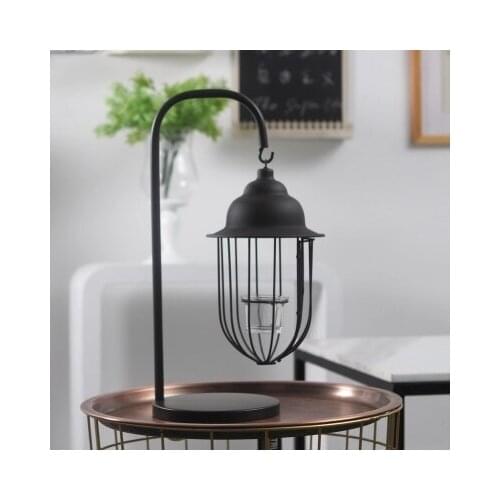 European style simple wrought iron hanging candlestick retro nostalgic romantic wind lamp bar table creative model decoration