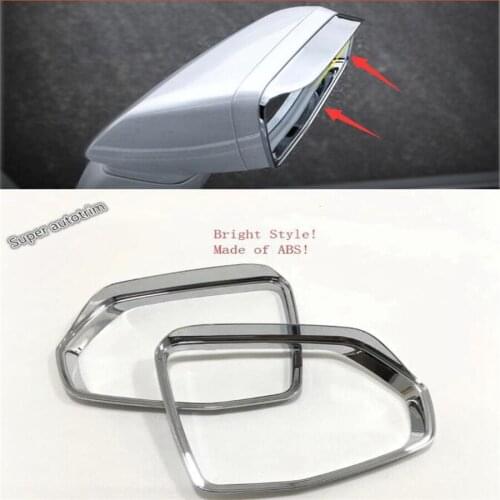 Chrome Rearview Mirror Eyebrow Rain Shade Rainp Protector Cover Trim Accessories Exterior Fit For Cadillac XT4 2019 2020 2021