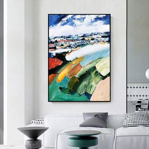 Full Square Drill 5D Diy Diamond Embroidery Abstract Cloud Landscape City Diamond Painting Cross Stitch Rhinestone MosaicZP-4667