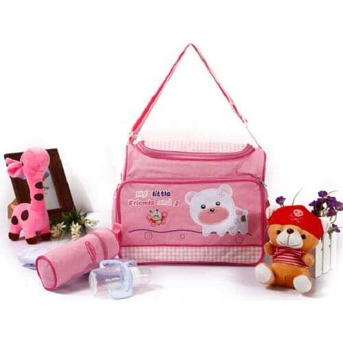 3 Piece Set Multifunctional Fashion Mother Bags Baby Diaper Stroller Nappy Organizer for Mom Maternity Mummy Handbag Baby Care