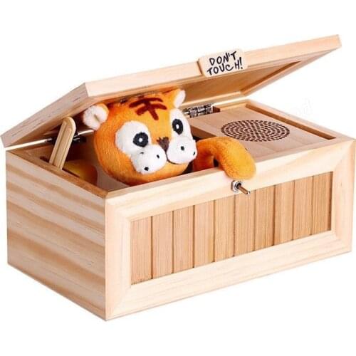 HOT SALE Children New Electronic Useless Box with Sound Cute Tiger Toy Gift Stress-Reduction Desk