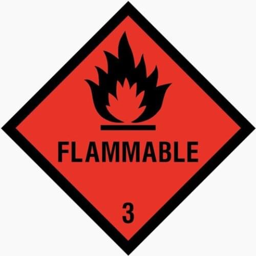 Hot Sell Warning Car Sticker FLAMMABLE Accessories Decal Vinyl Car Window Sunscreen Waterproof PVC