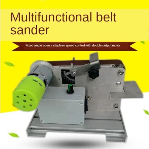 App Small mini electric belt machine polishing machine electric sander knife sharpener DIY desktop sander