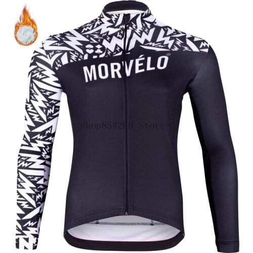 Cycling jersey Mens 2021 Winter thermal fleece bicycle clothing long sleeved MTB road bike full sleeve bicycle riding tops