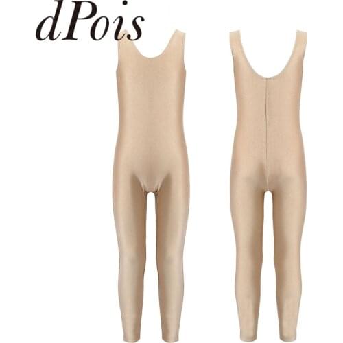 NEW Kids Girls Sleeveless Sports Bodycon Bodysuit Breathable Skin-Tight Ballet Dance Gymnastics Leotards Unitard Stage Dancewear