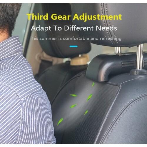 USB charge summer cool Car seat Back cooling fan 3-Speed adjustment Foldable Silent Fan Desk Fan cooling Car Accessories