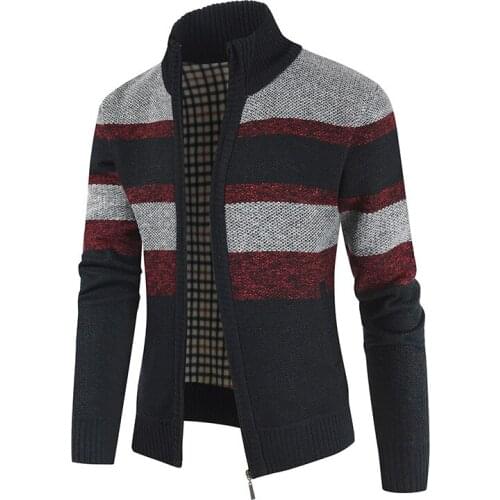 Suharybo 2020 Autumn Mens Sweater Casual Long Sleeves Thickening Plus Size Velvet Warm Trend Shirt Sweater Jacket Coat