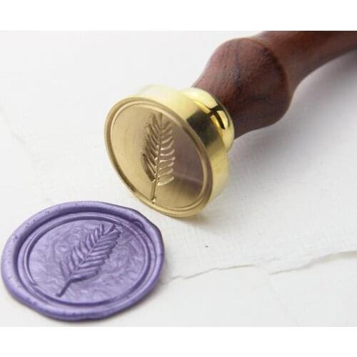 Seal Stamp-"Palm leaf,"