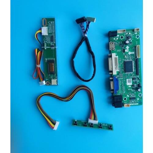 LCD DIY VGA DVI 30pin Driver board M.NT68676 Controller kit For CLAA154WA05AN 15.4 inch 1280X800 Panel Screen monitor