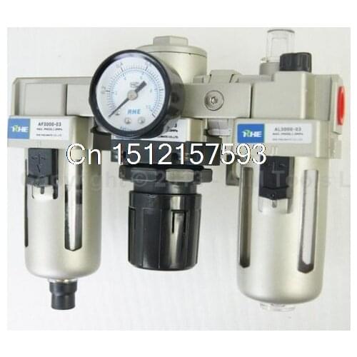 Industrial Air Filter Moisture Water Trap Pneumatic Tools Oil Lubricator AC3000-03