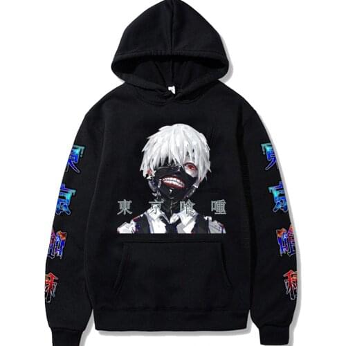 Tokyo Ghoul Anime Manga Hoodie Kaneki Ken Printing Men/Women Hoodie Long Sleeve Fashion Japan Streetwear
