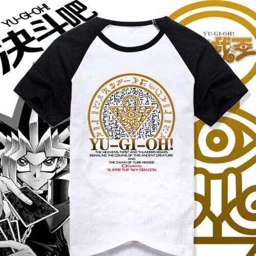 Yu Gi Oh T-shirt Anime Yu-Gi-Oh! Short Sleeve T Shirt Casual Men Women Cotton Tops Tees
