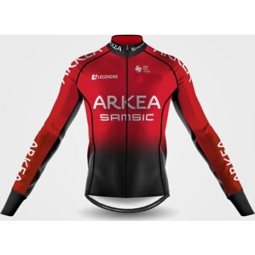 WINTER FLEECE THERMAL 2021 ARKEA SAMSIC TEAMRED ONLY LONG SLEEVE CYCLING JERSEY CYCLING WEAR ROPA CICLISMO SIZE XS-4XL