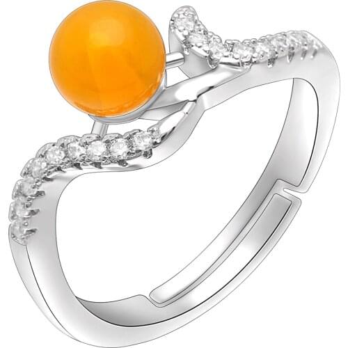 2019 Hot Sale Fashion Adjustable Rings Silver Color Crystal From Austrian Simple Round Opening Ring Fit Women And Female As Gift