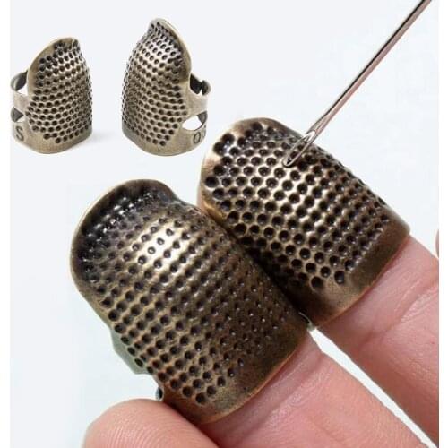 Household retro sewing thimble device sewing finger protection cover handmade needle thimble craft DIY sewing tool accessories