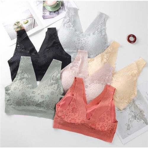 Women Anti-Emptied Breathable New Wrapped Chest Beauty Back Push Up Bra Lace Seamless Underwear Sexy Lingerie Female Intiamtes