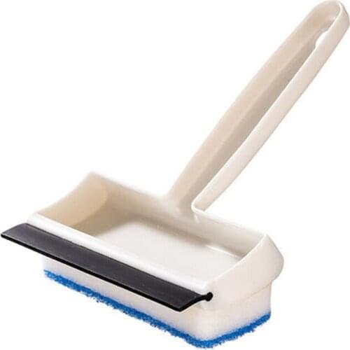 Short Handle Double-side Window Squeegee Plastic Home Mirrors Cleaner for Bathroom Showers Glass Doors Adhesive Holder 85DA