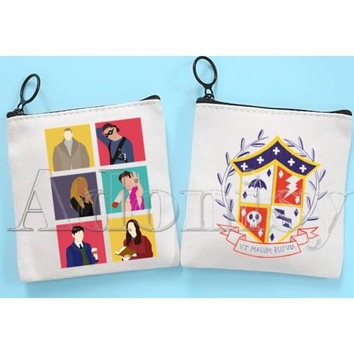 Umbrella Academy Coin Purse Female Fabric Small Purse Mini Clutch Bag Cute Korean Canvas Key Case Coin Purse
