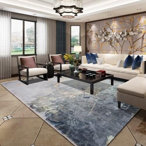 Nordic Abstract Ink Drawing Carpets For Living Room Modern Rugs Home Bedroom Bedside Sofa Floor 16MM Mat Thicken Carpet Table