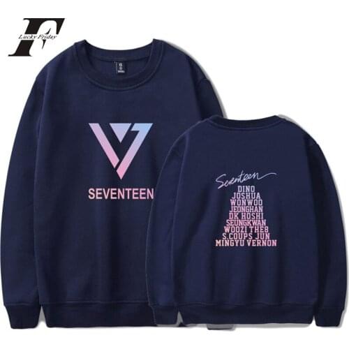 LUCKYFRIDAYF 2018 SEVENTEEN capless Hoodie sweatshirt Women men Unisex Fans cotton Pullovers Streetwear JUN WONWOO Brand