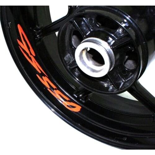 A set of 8pcs high quality motorcycle wheel decals waterproof Reflective stickers rim stripes For BMW GS550 GS 550 G S550