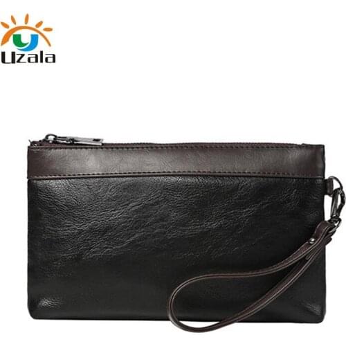 New Korean Hand Bag Mobile Phone Bag for Men Multi-Functional Waterproof PU Leather Wallet W3-066