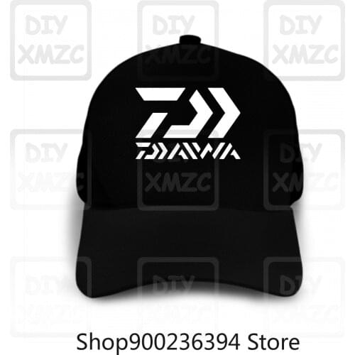 New Daiwa Fishing Baseball Cap Logo Men Black Hats