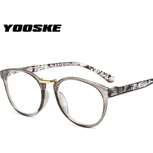 YOOSKE Women Cat Eye Reading Glasses Vintage Presbyopia Eyeglasses Fashion Flower Print Diopter +1.5 +.2.0+2.5+3.0 +3.5 +4.0
