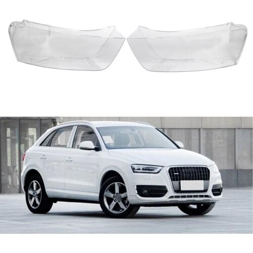 Car Front Headlight Head Light Lamp Lens Shell Cover Replacement For- Q3 2010-2015