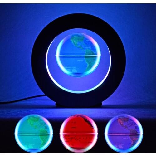 Multi-Color Changing Magnetic Levitation Globe Great Fathers Students Business Boyfriend Birthday Gift for Home Desk Decoration