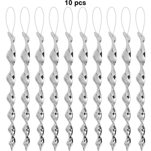 10 Pcs/set Bird Scare Rods Spiral Wind Effective Hanging Birds Repellant For Patio Garden House