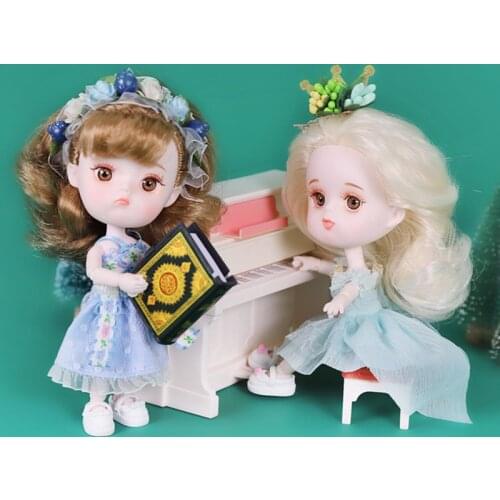 Dream Fairy 1/12 BJD 5.5 inch Ball Jointed Dolls Cute Makeup BJD Doll DODO Fruits Plants Series Mini OB11 Dolls for Girls