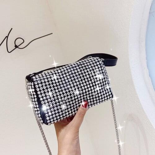 Rhinestone Female Bag 2021 New Shoulder Bag Ladies Messenger Bag Luxury Designer Female Bag Ladies Bag Purse Mobile Phone Bag