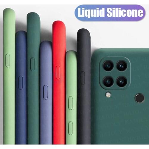 For Oppo Realme Narzo 30A Case Realme Narzo 20 30 A 5G Cover Liquid Silicone Shockproof Bumper Soft Phone Case Realme Narzo 30A