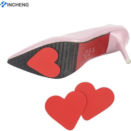 1pair Anti-Slip Self-Adhesive Shoes Mat High Heel Sole Protector Rubber Pads Cushion Non Slip Insole Forefoot High Heels Sticker