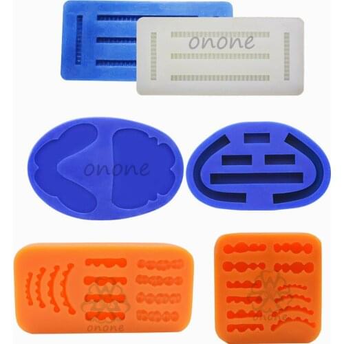 1Pcs Dental Wax Figure Film Model Base Denture Laboratory Tooth Rubber Inverted Mold