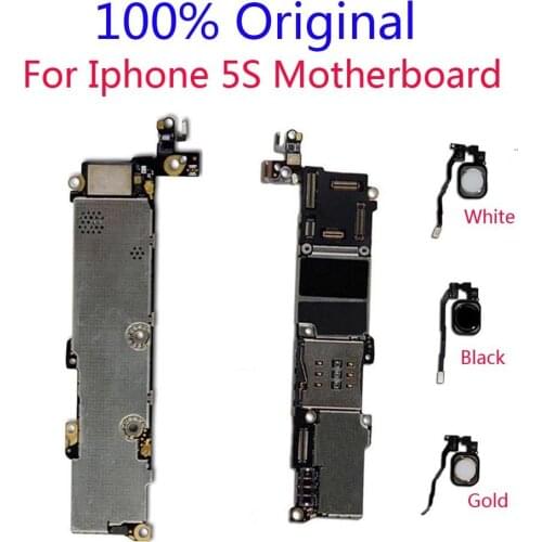 100% Tested Original Working For Iphone 5S Motherboard With Touch ID Unlocked mainboard Install IOS System logic With Full Chips