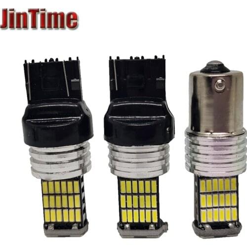 100X Canbus No Error T20 7440 7443 4014 45 SMD 3156 3157 Amber Red White Cars LED Bulbs Turn Signal Parking Reverse Backup Light
