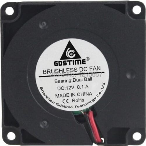 2PCS lot Gdstime DC 4010B 12V 40MM x 10MM Ball Turbine Brushless Cooling Blower Fan