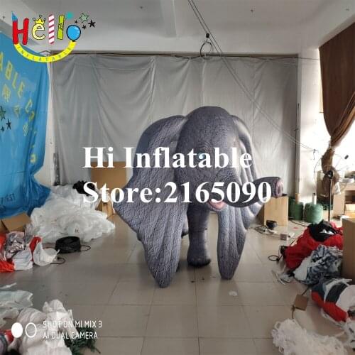 3 m long inflatable moving elephant cartoon inflatable elephant animal cartoon mascot