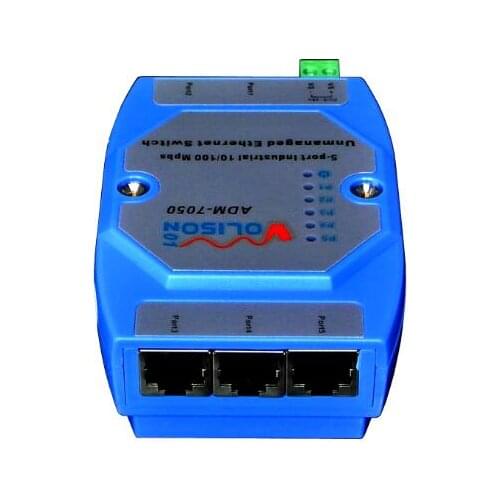 ADM-7050 5 port 5 port Ethernet switch rail industrial switch switch 12V24V unmanaged