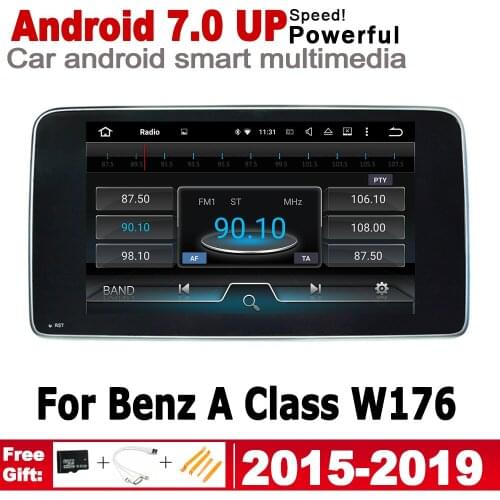 Android 7.0 up Car radio GPS For Mercedes Benz A Class W176 2015~2019 NTG multimedia player Navigation WiFi BT HD Screen Stereo