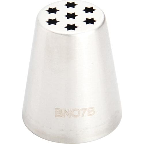 Free Shipping Stainless Steel 304 Large Russian Flower Pastry Icing Tips Cake Decorating Cupcake Big Star Icing Nozzle #BNO7b