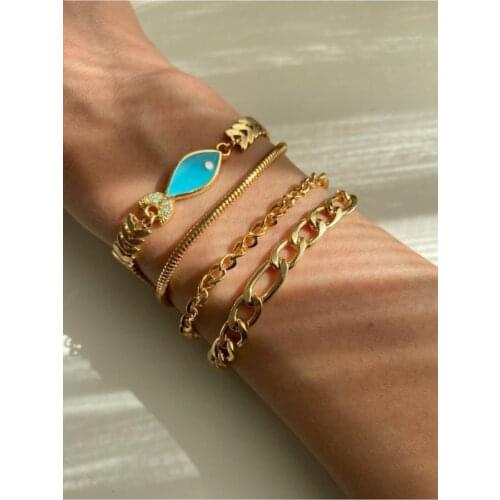 Turquoise Fish Kombin Wristband Bracelet