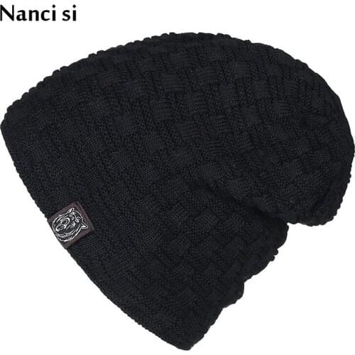 Brand Nanci si 6 Colors Casual Winter Hat Beanie Hats Warm Baggy Knitted Skullies Ski Sports Beanies Cap For Men Women Bonnet