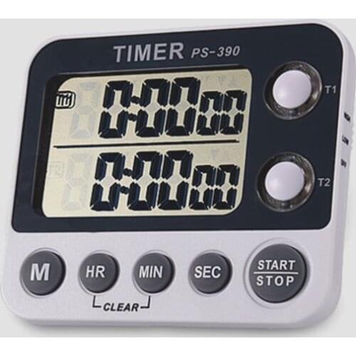 Digital kitchen timer, reminder,Dual display, can freely switch