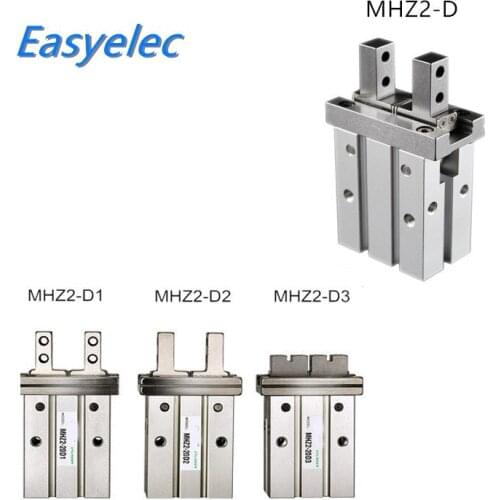 For Mask Machine MHZ2 10D 16D 20D 25D 32DDouble Acting Air Gripper Pneumatic Finger Cylinder MHZ2-25 MHZ2-32S MHZ2-40S MHZ2 C