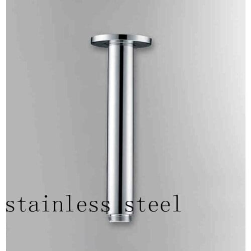 Round Shower Arms Rainfall Shower Head Faucet Outlet Connector Stainless Steel Chrome Wall Mounted Toilet Bathroom AZPJ013B